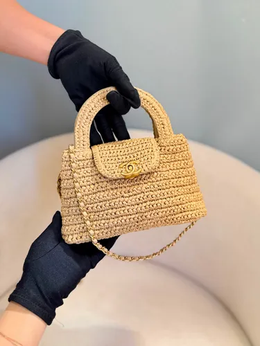Raffia Mini Top Handle