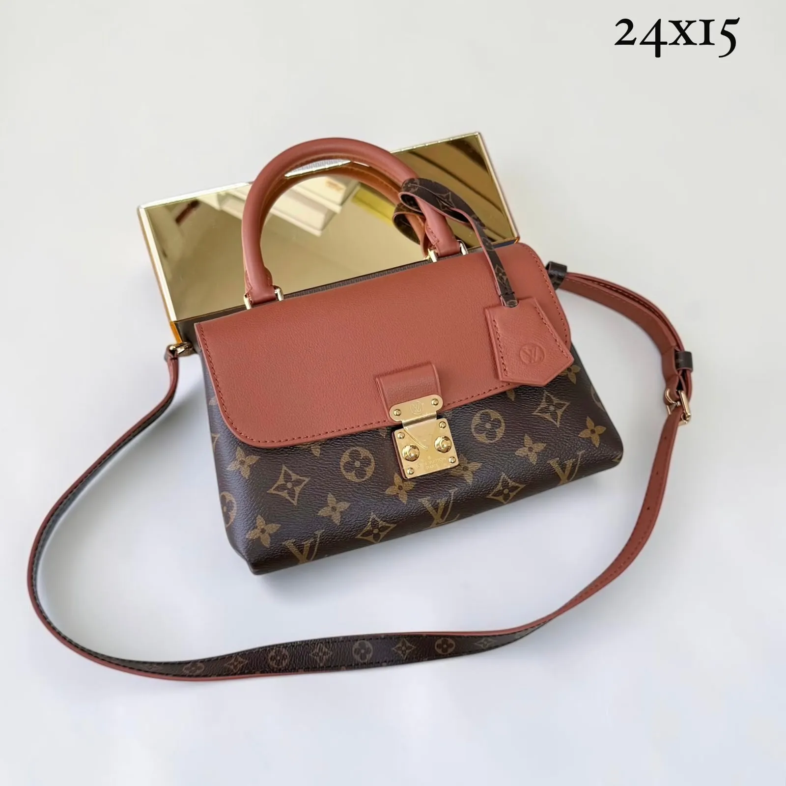 Flap Couro Terracota