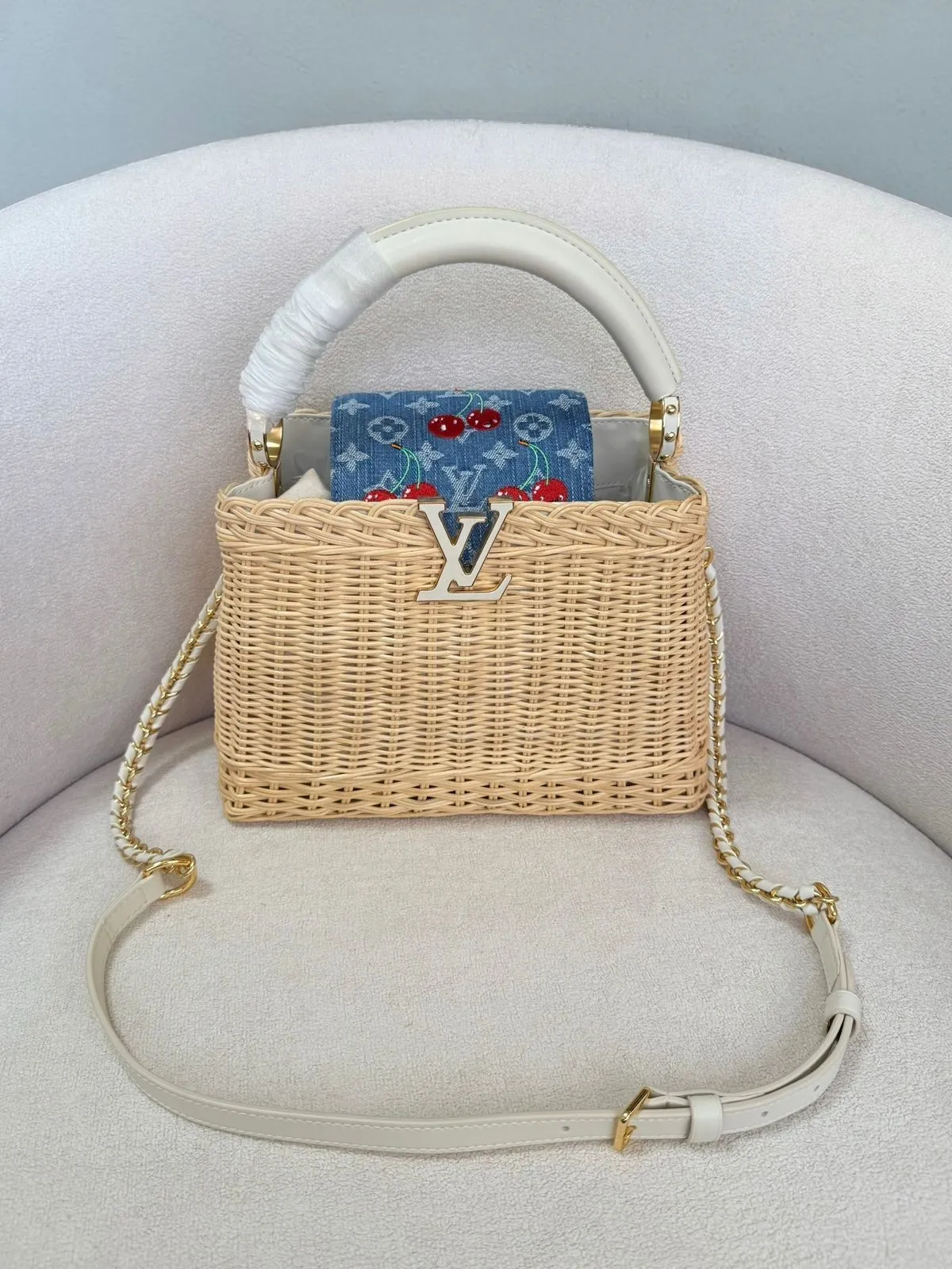 Capucines Raffia Branca