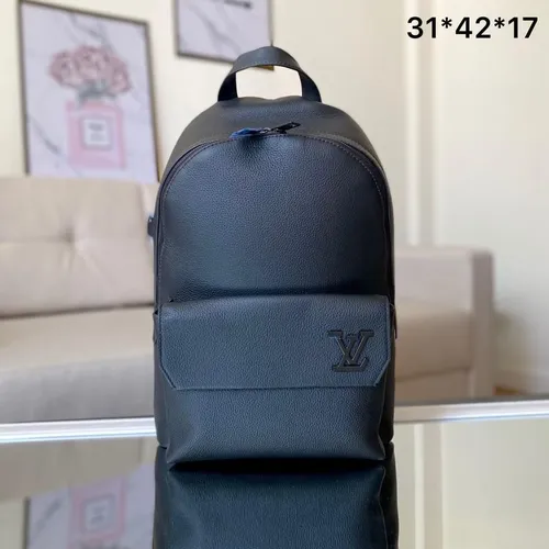 Mochila Couro Navy