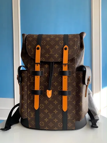 Mochila Christopher Monograma Laranja