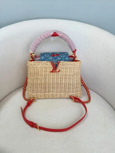 Capucines Raffia Vermelha