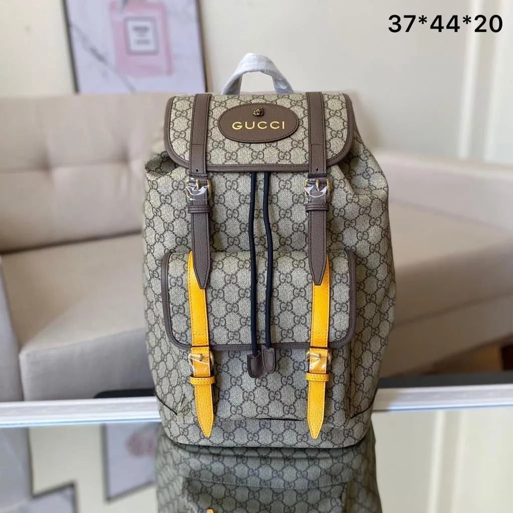 Mochila GG Supreme Alças Amarelas