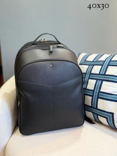 Mochila Couro Grafite