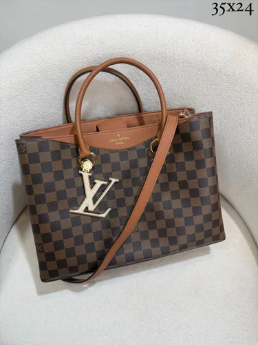 Tote Damier com Pingente